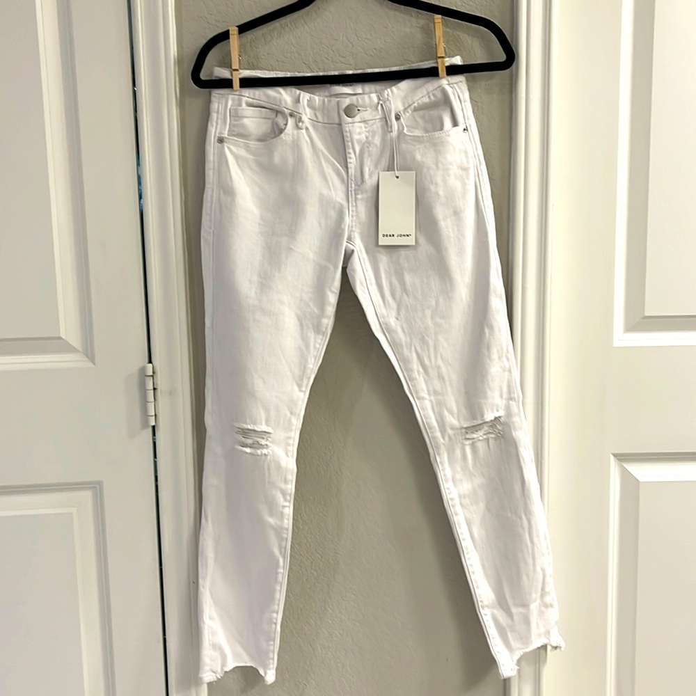 Dear John white skinny jeans, 26